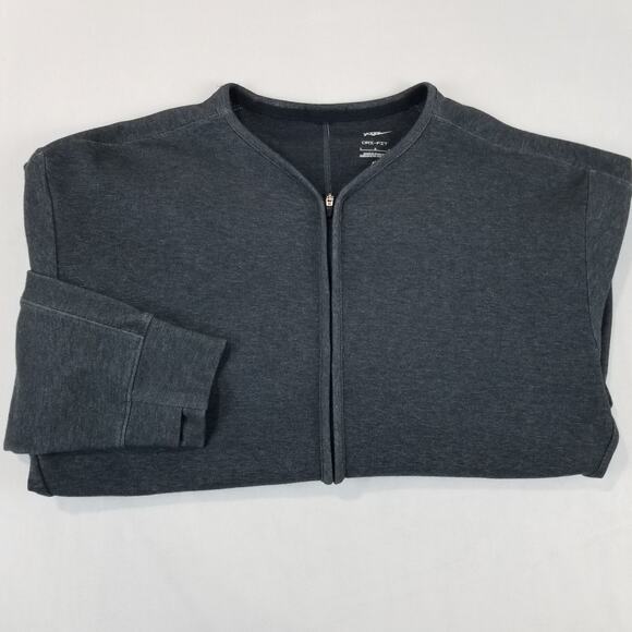 Nike Yoga Dri-FIT Men's 1/2-Zip Training Crew DD2186-010 Dark Grey Size L - Picture 3 of 11